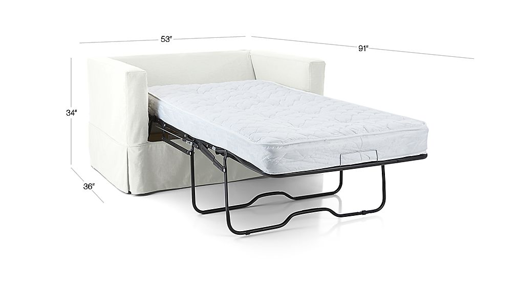 Willow Twin Sleeper Sofa Deso Snow Crate and Barrel