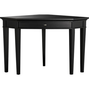 Black Corner Desk on Crate And Barrel   Windham Corner Desk Customer Reviews   Product