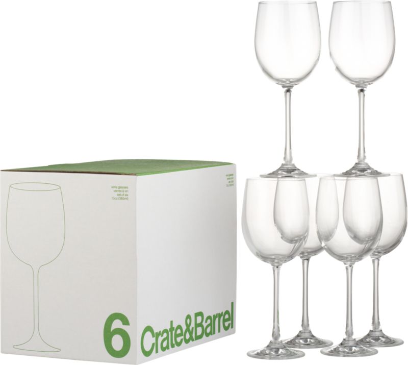 Set of 6 Wine Glasses