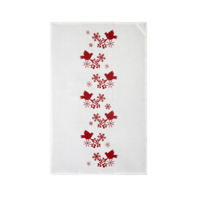 Winter Birds Dishtowel
