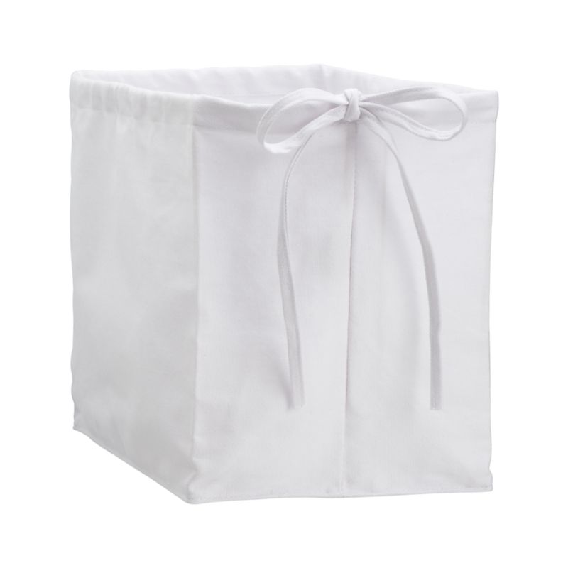 White Large Wire Basket Liner. 13.25"Wx7.75"Dx9.5"H