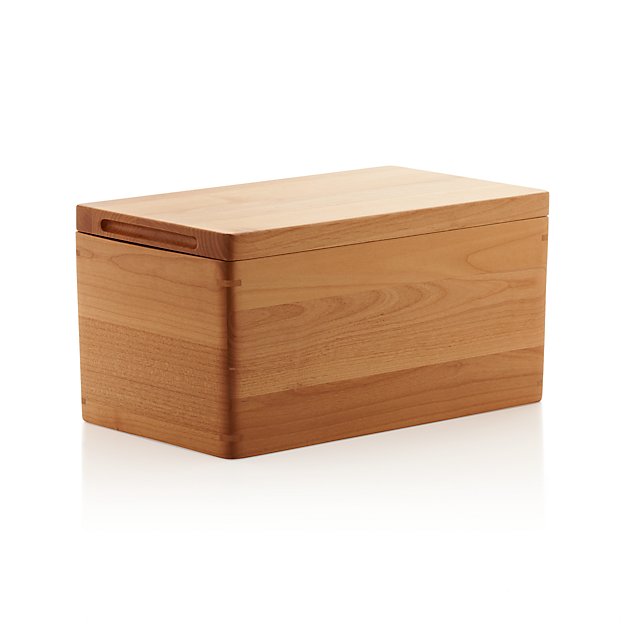 Carter Wood Bread Box Crate and Barrel