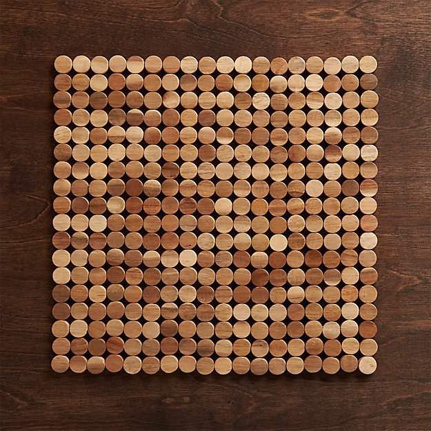 Wood Dot Placemat | Crate and Barrel