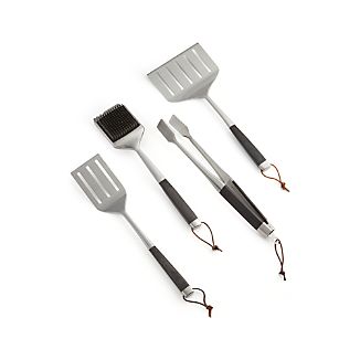 Wood Handled Grill Tools Set Of Four