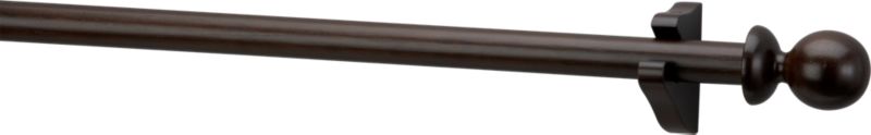 Espresso Wood 1.25" Curtain Hardware Sets