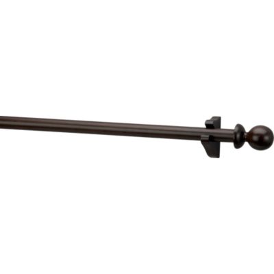 Espresso Wood 1.25dia.x96 Curtain Rod Set