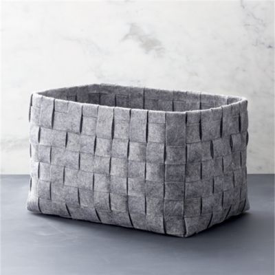 Large Woven Felt Bin