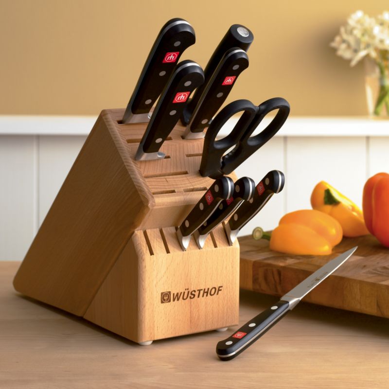 Wusthof (r) Classic Black 10-Piece Knife Block Set