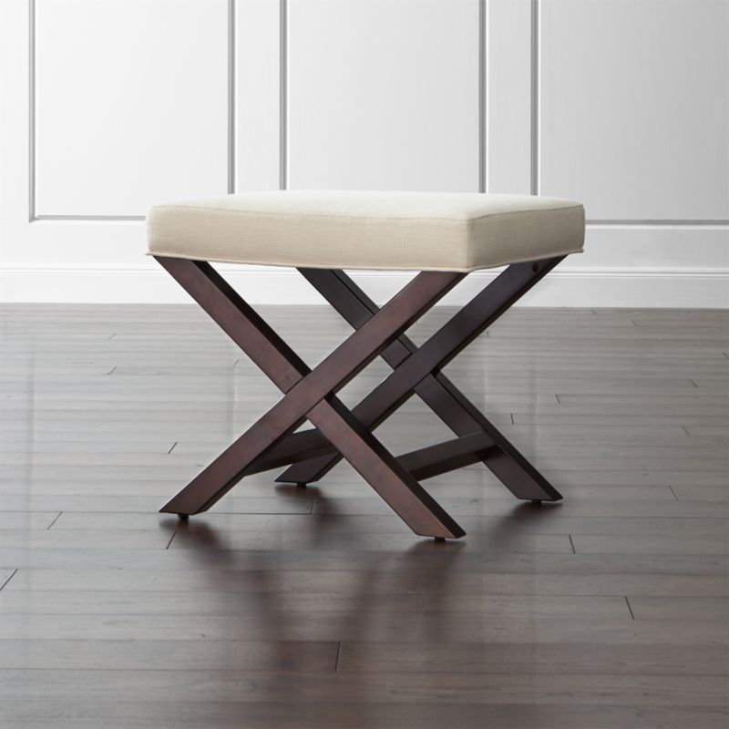 XBase BenchVanity Stool Napa Natural Crate and Barrel