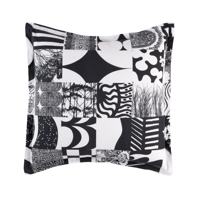 Marimekko Yhdessä Black Euro Sham