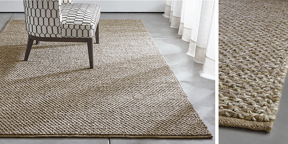 Yvonne Grey Wool-Blend Rug