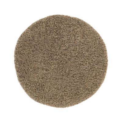 Zia Latte 6' Round Shag Rug