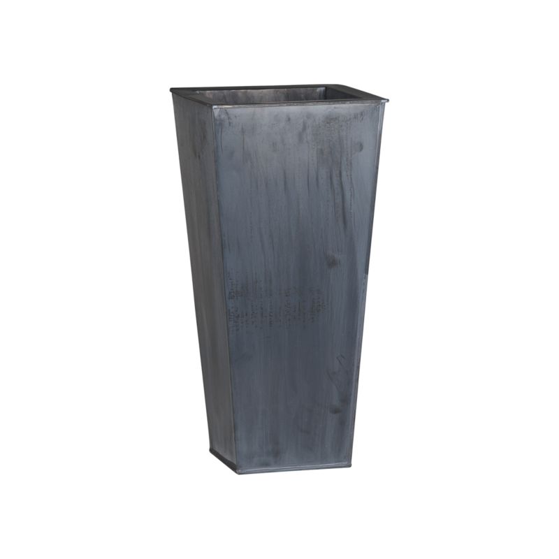 ZincTallSqPlanter23p5S11