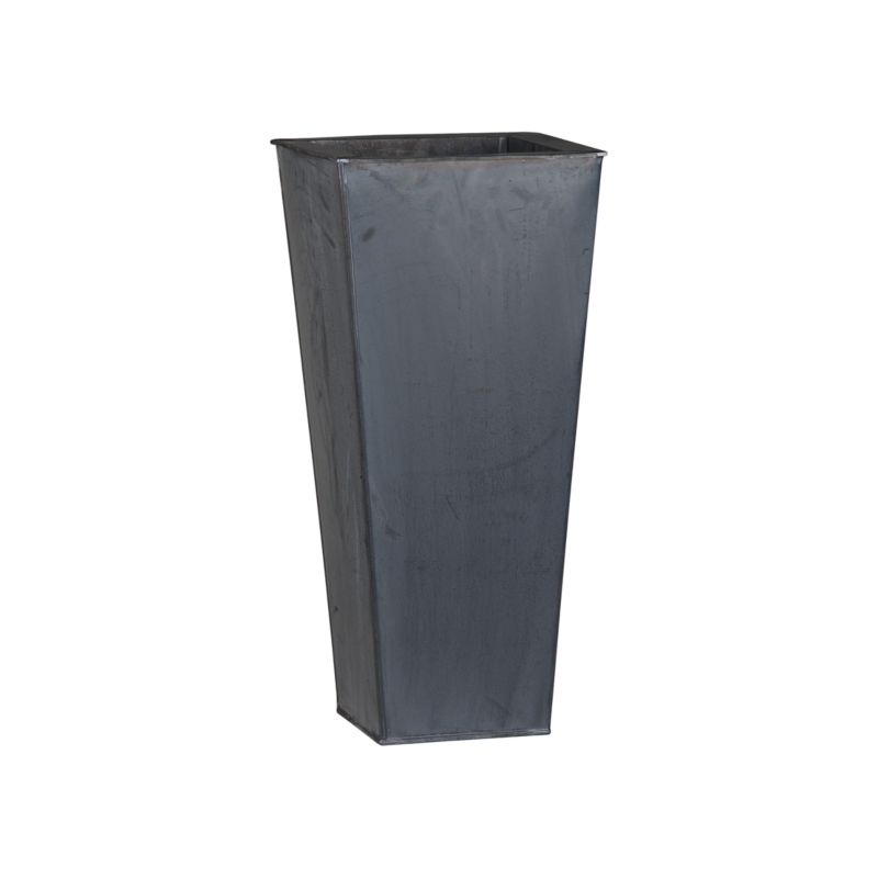 ZincTallSqPlanter27p5S11