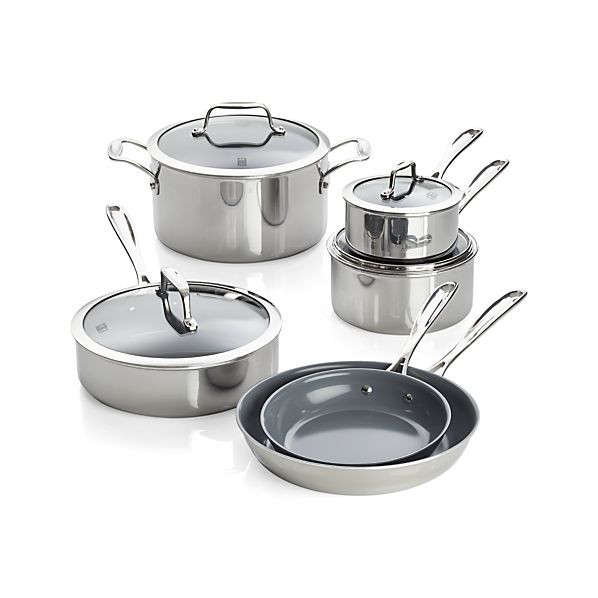 ZWILLING ® J.A. Henckels VistaClad Ceramic Nonstick 10Piece Cookware