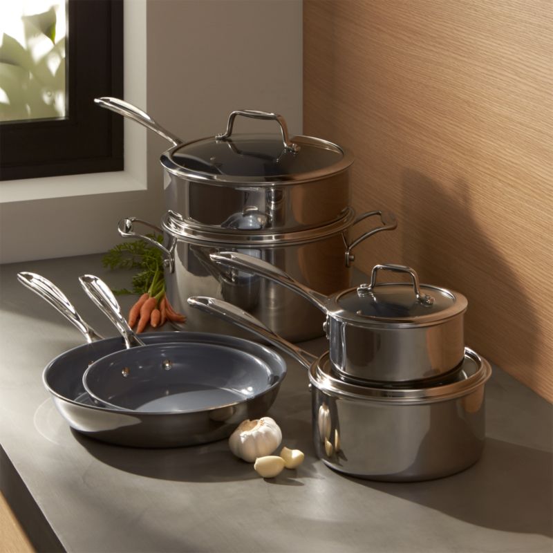 ZWILLING ® J.A. Henckels VistaClad Ceramic Non-Stick 10-Piece Cookware Set