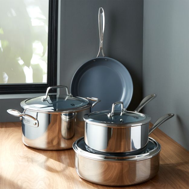ZWILLING J.A. Henckels VistaClad Ceramic NonStick 7Piece Cookware Set