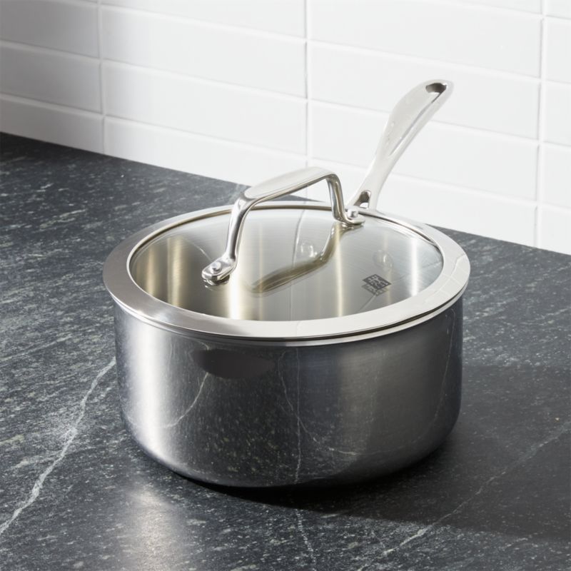 ZWILLING ® J.A. Henckels VistaClad Stainless Steel 3 qt. Sauce Pan with Lid