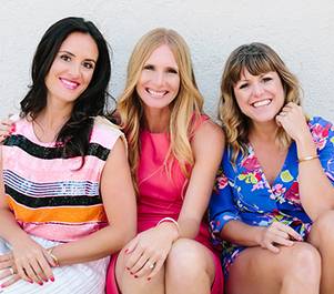 Founders of 100 Layer Cake Jillian Clark, Amanda Dawbarn and Kristina Meltzer
