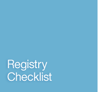 Registry Checklist