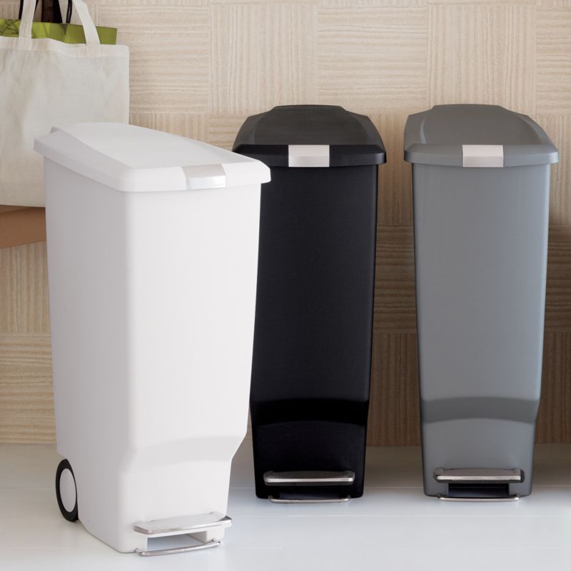 simplehuman (r) 10.5-Gallon Slim Step Trash Cans