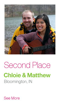 Second Place: Chloie & Matthew, Bloomington IN