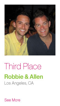 Third Place: Robbie & Allen, Los Angeles CA