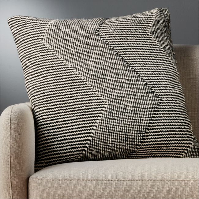 Xbase Black & White Modern Throw Pillow with Feather-Down Insert 23 +  Reviews