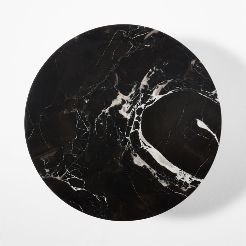 Online Designer Living Room Irwin Black Marble Side Table