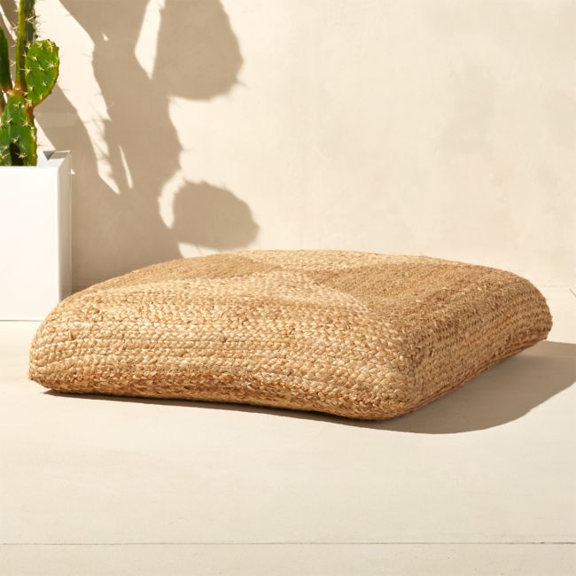 Jute shop floor pillow