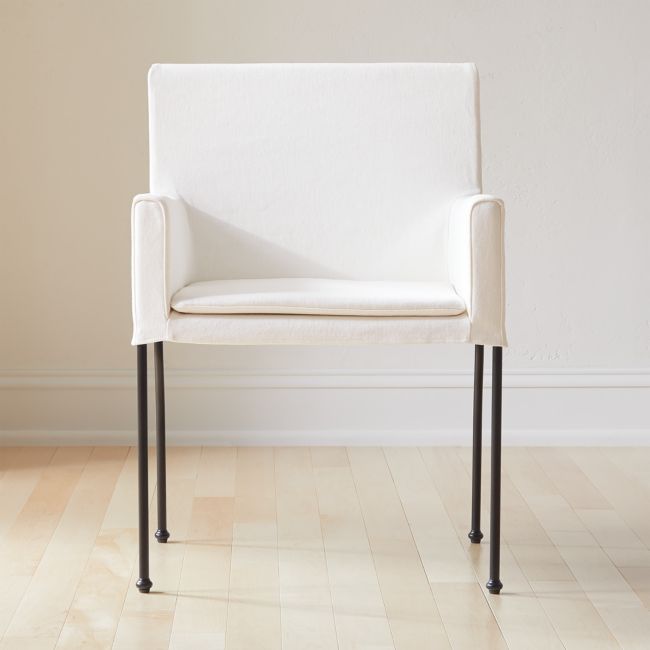 Drop Ivory Dining Armchair