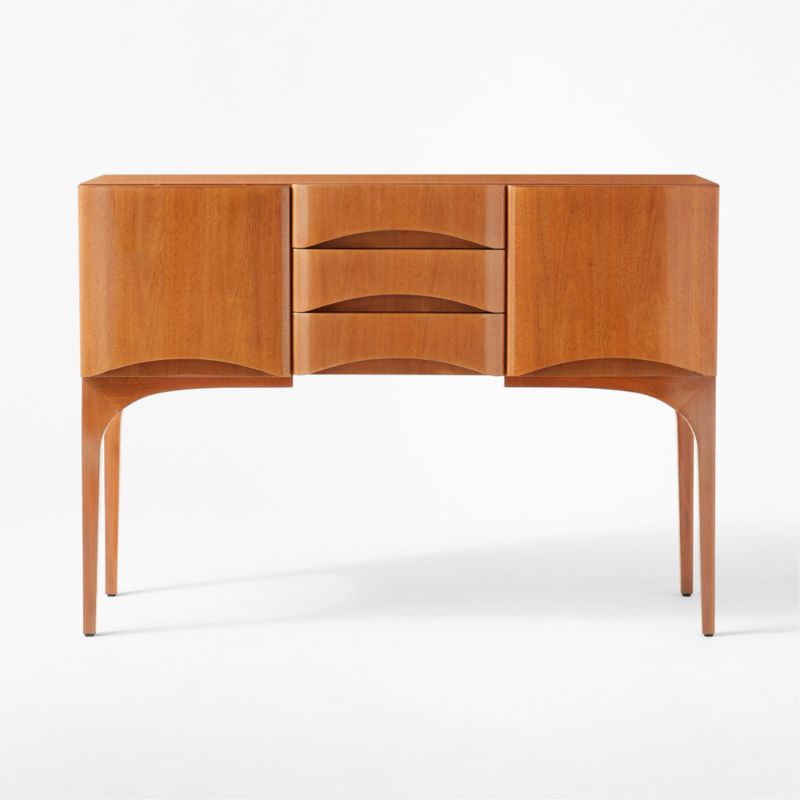 Newbury mahogany wood credenza