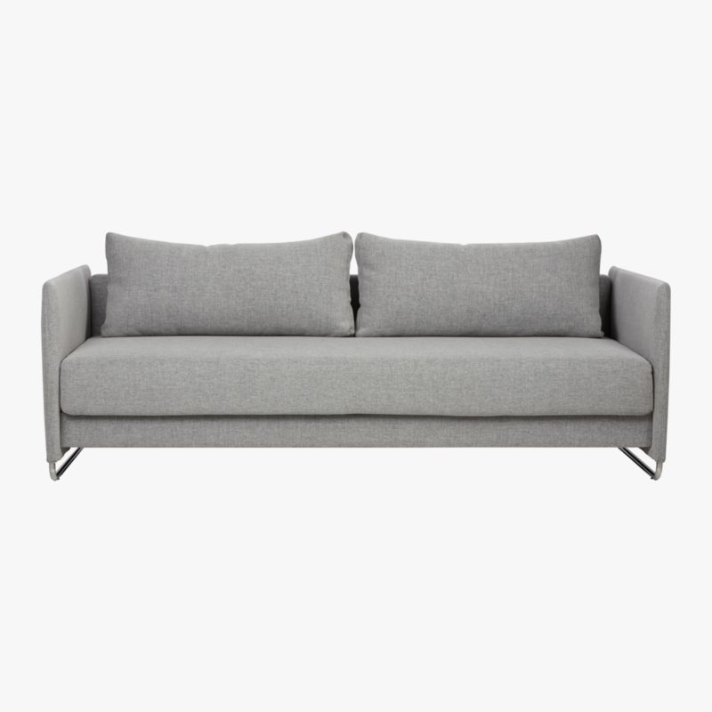 Tandom Microgrid Grey Sleeper Sofa