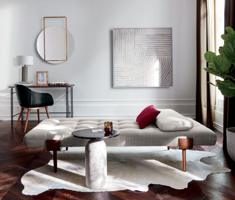 Online Designer Living Room Martini Side Table with White Marble Base