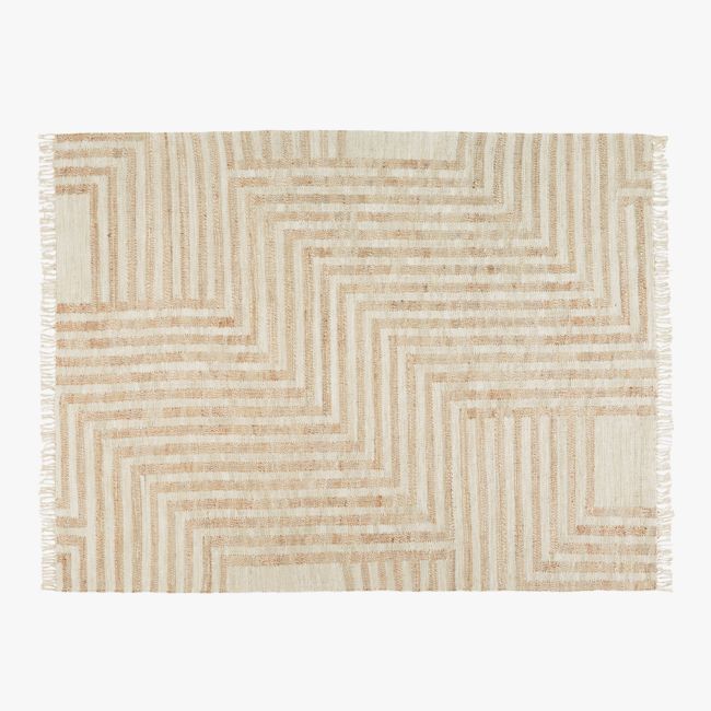 Zion Ivory Handwoven Area Rug 9'x12'