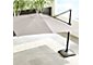 10' Sunbrella ® Silver Square Cantilever Umbrella