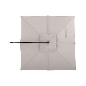 10' Silver Sunbrella ® Square Cantilever Umbrella Canopy