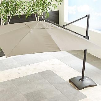 10' Sunbrella ® Stone Square Cantilever Umbrella