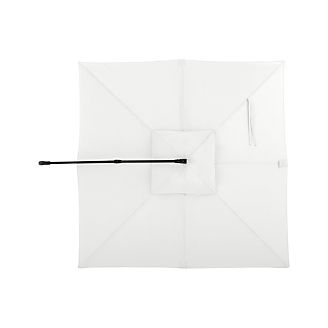10' White Sand Sunbrella ® Square Cantilever Umbrella Canopy