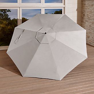 10' Silver Sunbrella ® Round Cantilever Umbrella Canopy