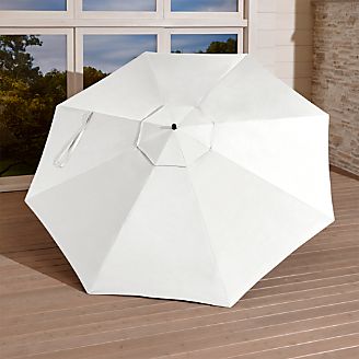 10' White Sand Sunbrella ® Round Cantilever Umbrella Canopy