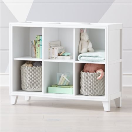 White 6 Cube Bookcase Reviews Crate And Barrel