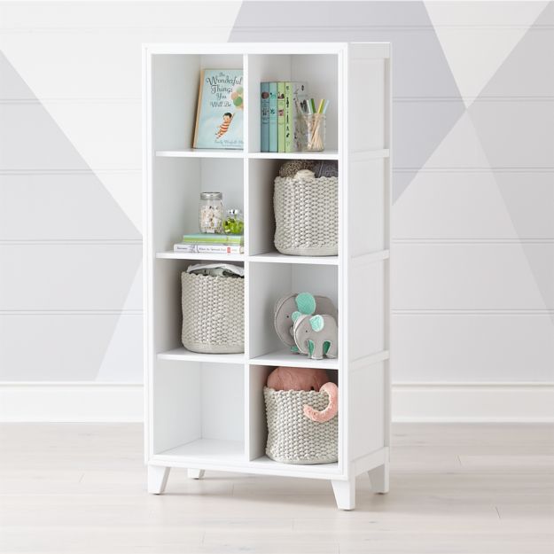 White 8 Cube Bookcase Reviews Crate And Barrel