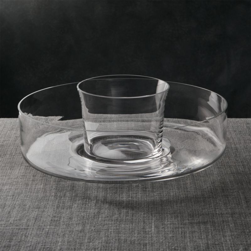 2Piece Chip and Dip Plate + Reviews Crate and Barrel