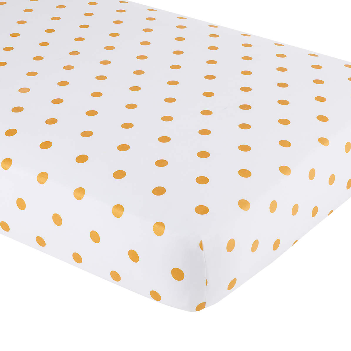 gold dot crib sheet