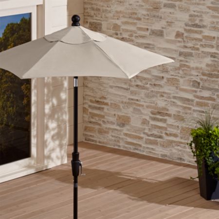 Tall Patio Umbrella By Sunbrella Reviews Crate And Barrel