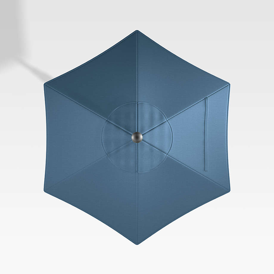 6' Round Sunbrella Sapphire Umbrella Canopy + Reviews | Crate and