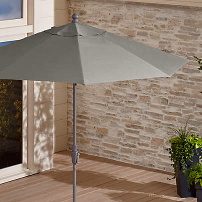 Sunbrella 9 Tilting Market Umbrella Reviews Crate And Barrel