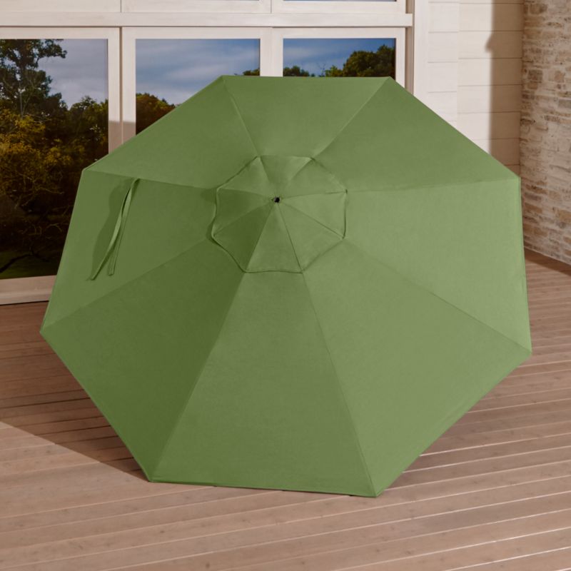 9' Round Sunbrella Cilantro Umbrella Canopy + Reviews ...