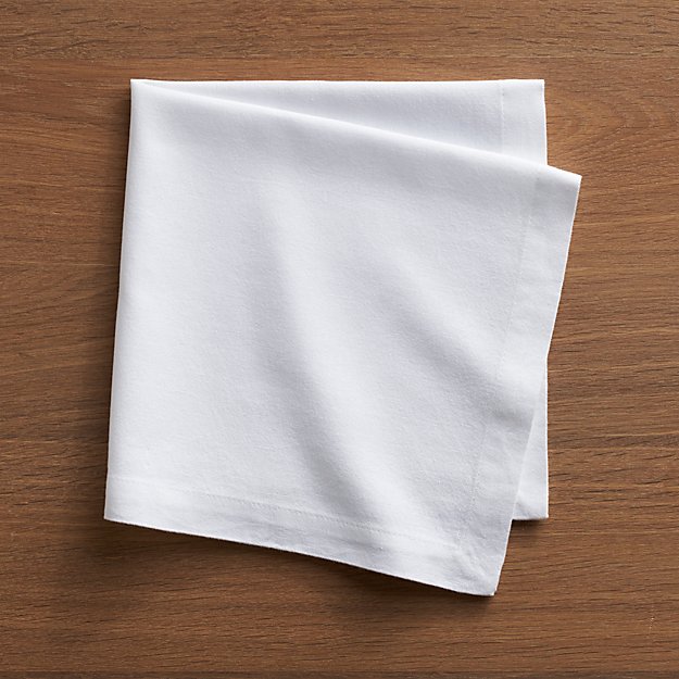 Abode White Cloth Dinner Napkin | Crate and Barrel